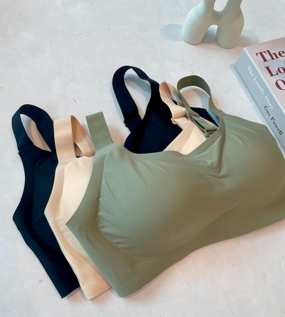 Where to buy big cup size wireless seamless bra Best Malaysia shop top 10 recommended nude uniqlo airy bra review XL Singapore beautiful quality Brunei comfy pretty big cup size underwear innerwear brand light smooth invisible bralette plus size C D E F Cup big bust large terbaik bra cantik selesa kualiti paling bagus murah 马来西亚加大罩杯文胸罩新加坡无痕内衣