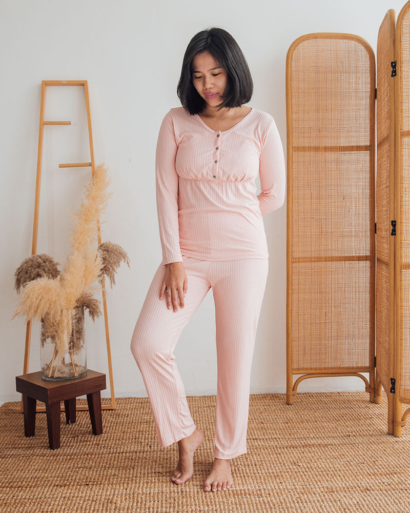 Stretchable Maternity Long Pants  Confinement Sleepwear – Summer